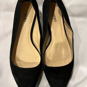 L’Agence Ariel Women's Black suede Flats